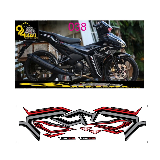 tem rời EXCITER 155C cao cấp đa dạng màu sắc