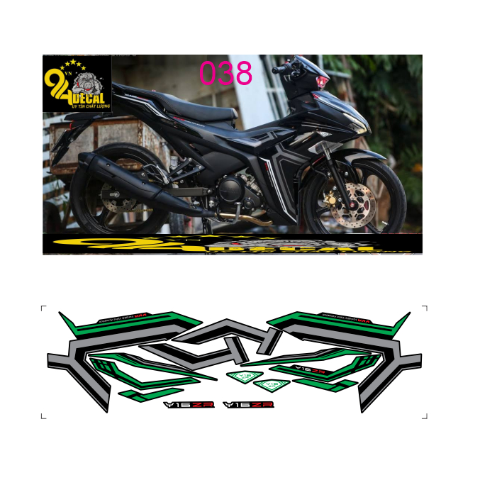 tem rời EXCITER 155C cao cấp đa dạng màu sắc
