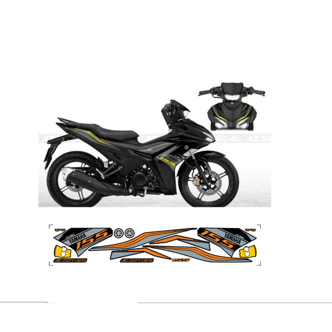 tem rời EXCITER 155C cao cấp đa dạng màu sắc