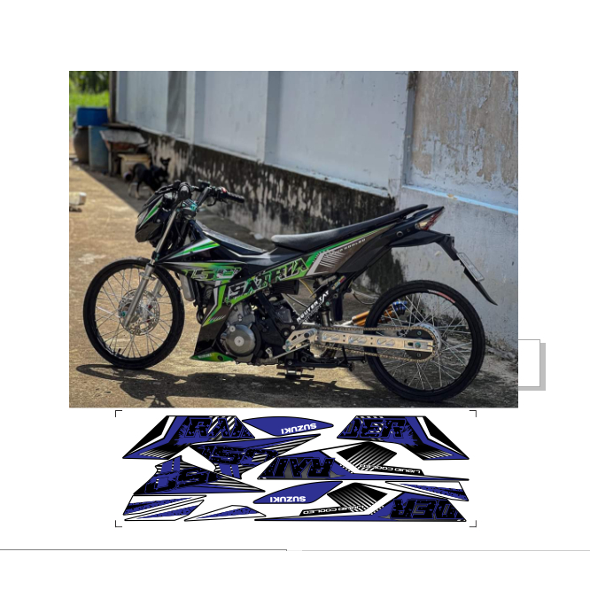 tem rời SATRIA 150C cao cấp đa dạng màu sấc