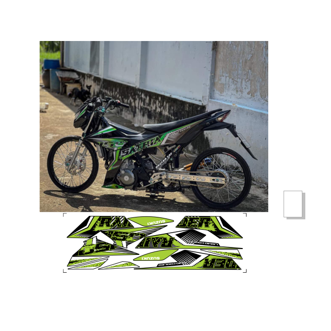 tem rời SATRIA 150C cao cấp đa dạng màu sấc