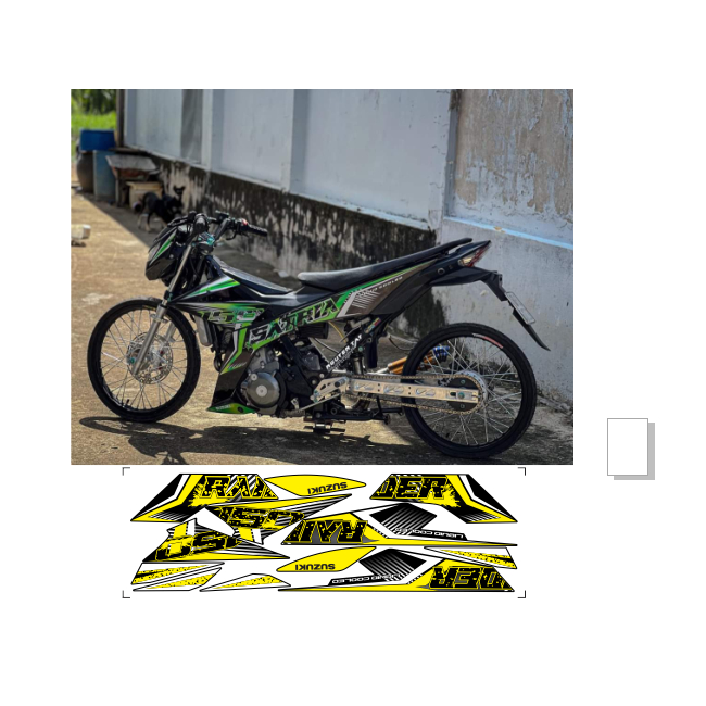 tem rời SATRIA 150C cao cấp đa dạng màu sấc
