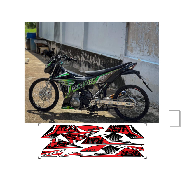 tem rời SATRIA 150C cao cấp đa dạng màu sấc