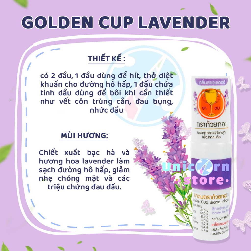 Dây 6 Ống Hít Thông Mũi Hương Bạc Hà Nội Địa Thái Lan Hàng Chính Hãng Menthol Nasal Inhaler 1.7ml
