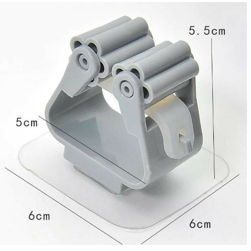 Móc treo chổi dán tường không cần đóng đinh đục lỗ