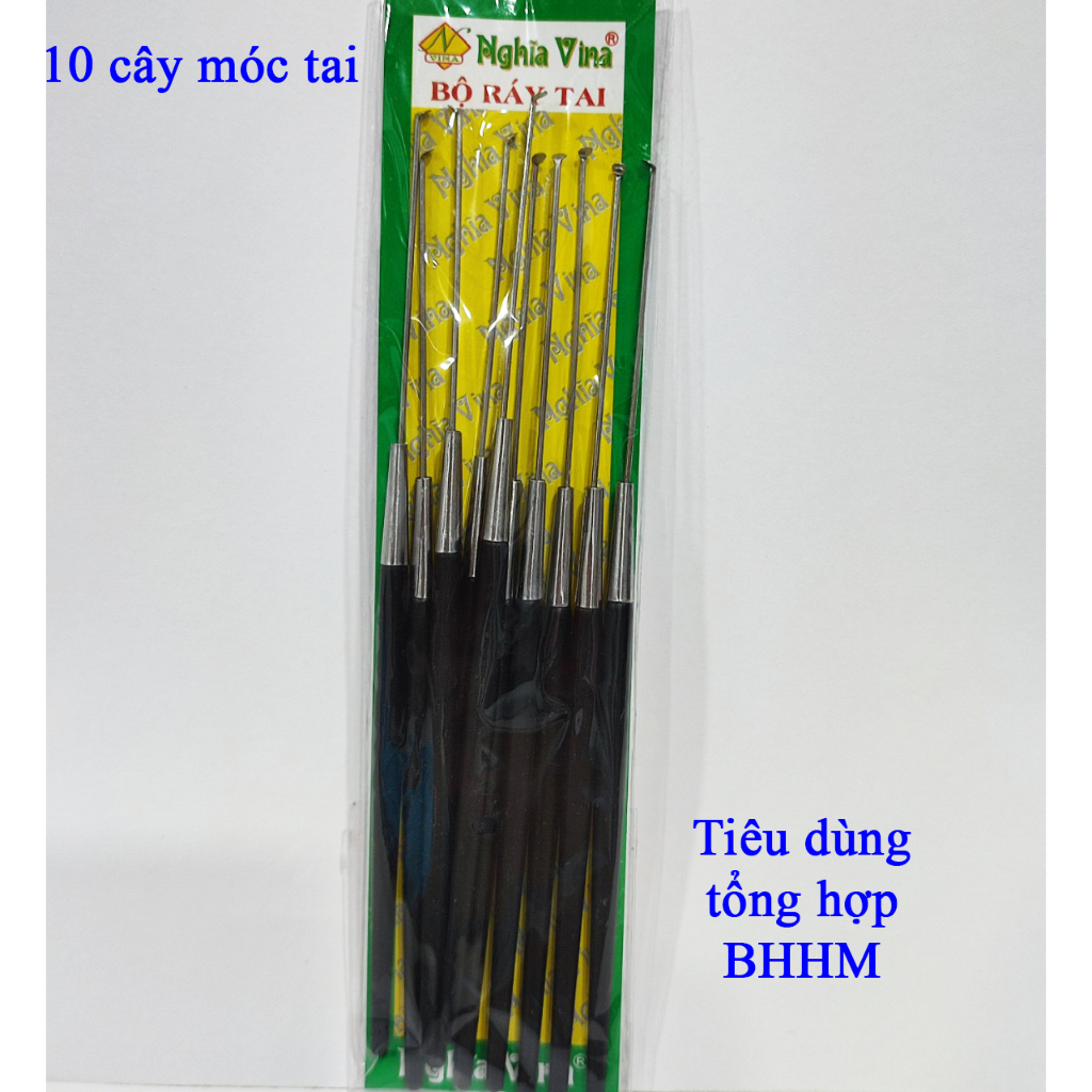 (Q8) 10 cây móc ráy tai cán nhựa Nghĩa VINA (18cm) | Shopee Việt Nam