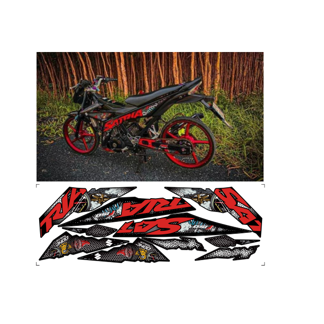 tem rời SATRIA 150C cao cấp đa dạng màu sắc