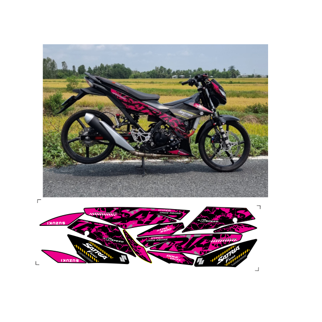 tem rời SATRIA150C cao cấp đa dạng màu sắc