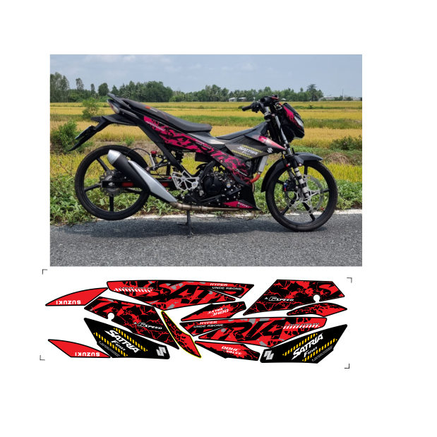 tem rời SATRIA150C cao cấp đa dạng màu sắc