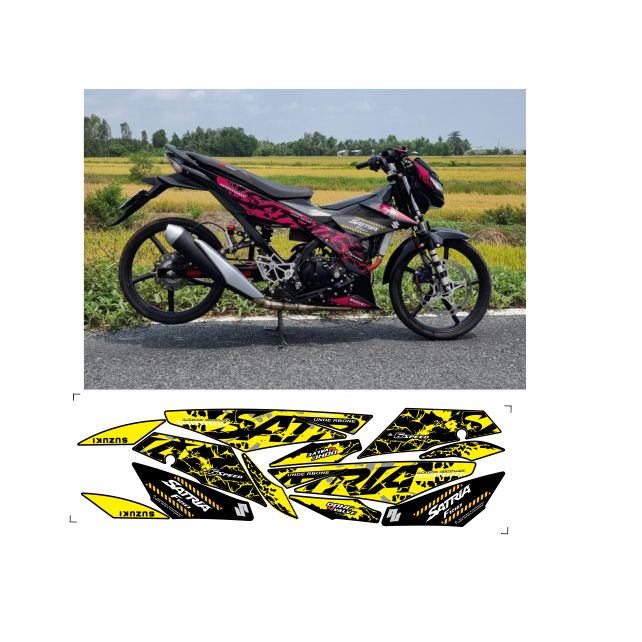 tem rời SATRIA150C cao cấp đa dạng màu sắc