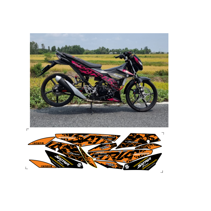 tem rời SATRIA150C cao cấp đa dạng màu sắc