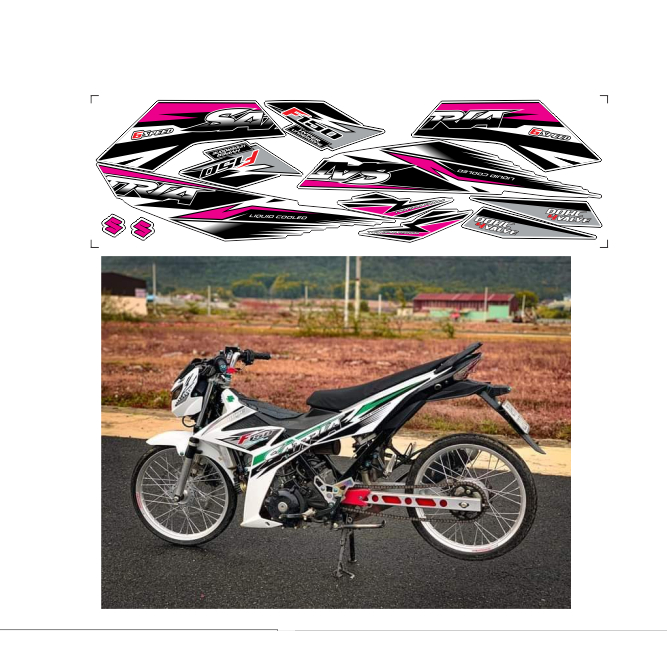 tem rời SATRIA 150C cao cấp đa dạng màu sắc