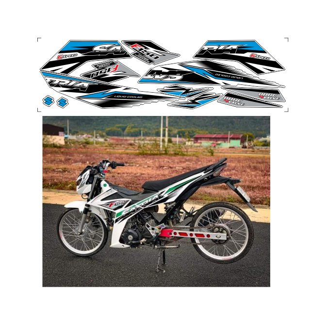 tem rời SATRIA 150C cao cấp đa dạng màu sắc