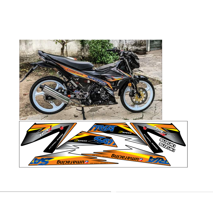 tem rời SATRIA 150C cao cấp đa dạng màu sắc