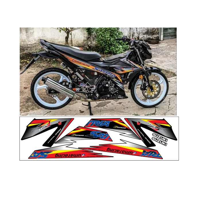 tem rời SATRIA 150C cao cấp đa dạng màu sắc