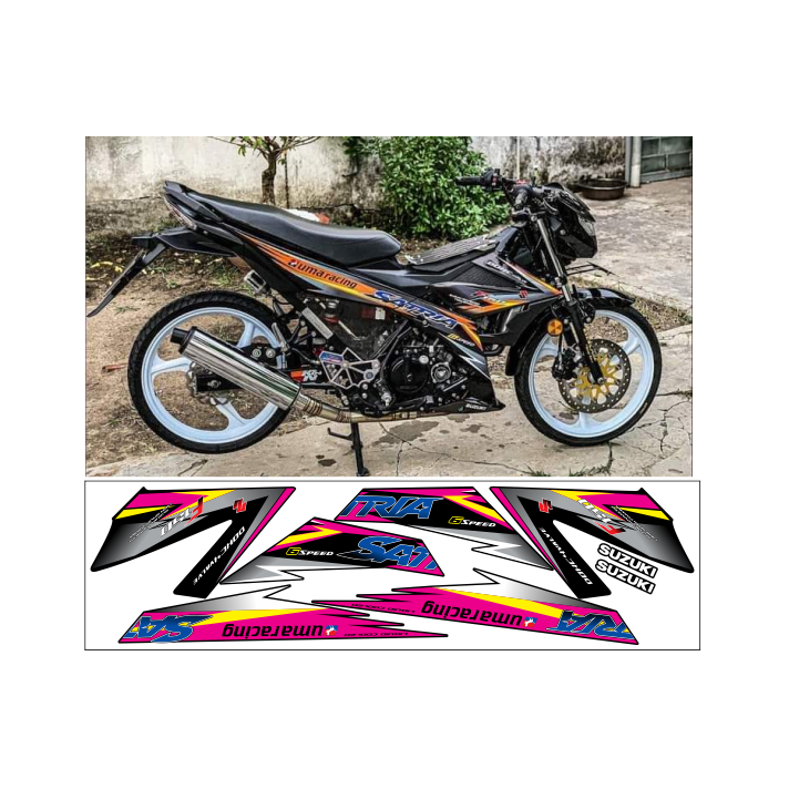 tem rời SATRIA 150C cao cấp đa dạng màu sắc
