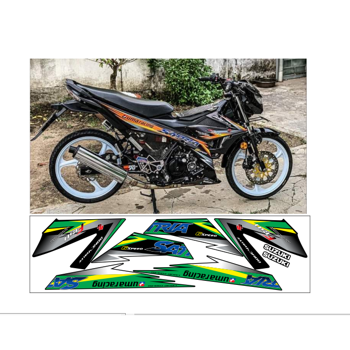 tem rời SATRIA 150C cao cấp đa dạng màu sắc