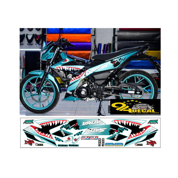 tem rời SATRIA 150c cao cấp đa dạng màu sắc