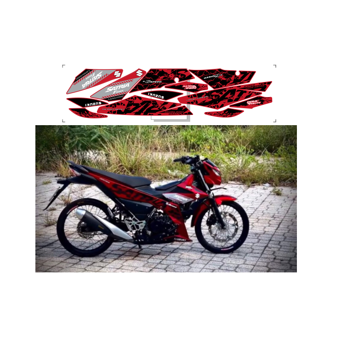 tem rời SATRIA 150c cao cấp đa dạng màu sắc