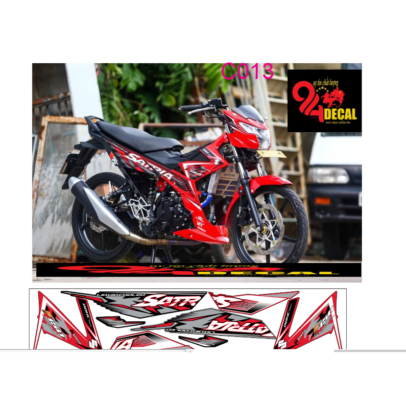 tem rời SATRIA 150c cao cấp đa dạng màu sắc