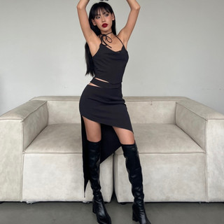 𝑵𝑰𝑵𝒀𝑺𝑴𝑼𝑺𝑬 - BUTTERFLY - Set Áo Phối Ren Và Chân Váy Dài Serena Thiết Kế Cut Out Lưng Váy