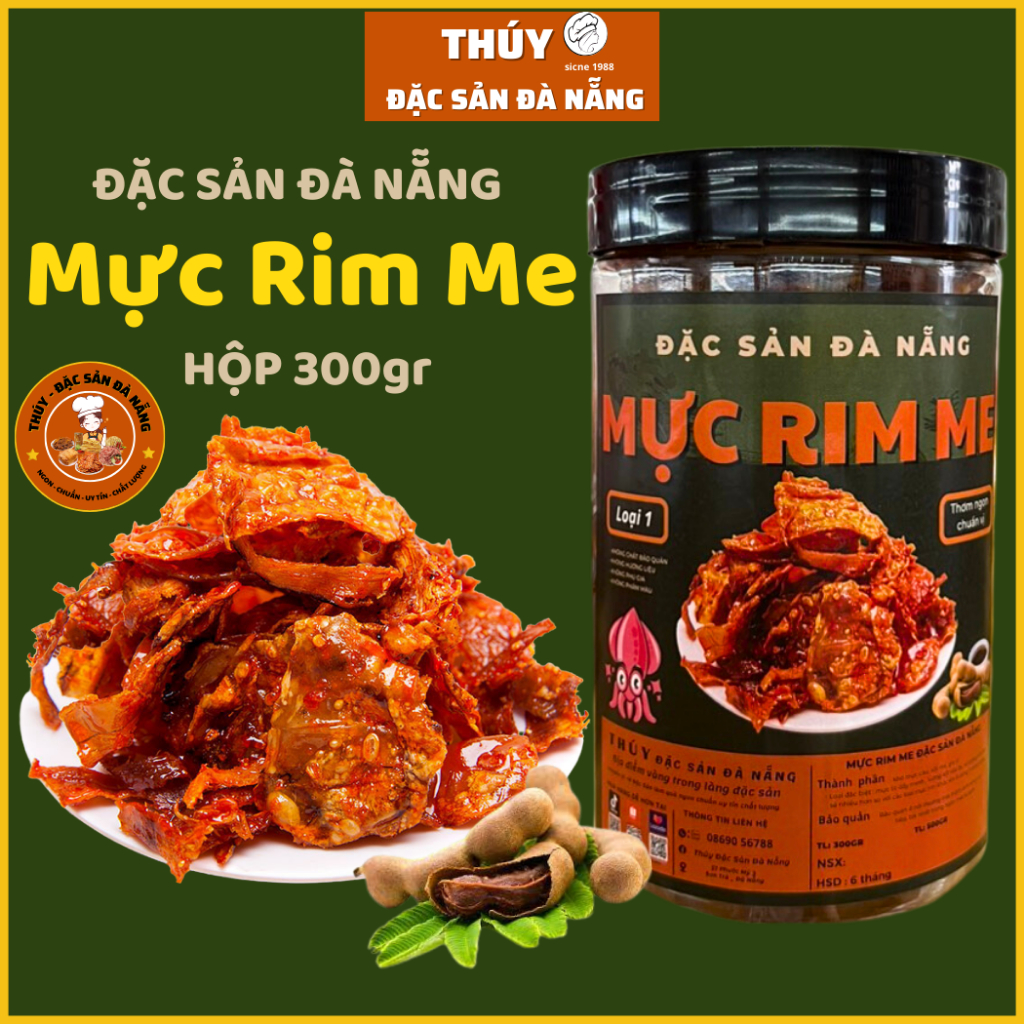 Mực Rim Me Đặc Sản Đà Nẵng Hộp 300gr Chuẩn Vị Làm Quà Loại 1 chính hiệu ...