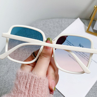 Kính râm nam nữ form vuông to phong cách hàn quốc dễ thương, Kính mát chống tia UV Styley K023