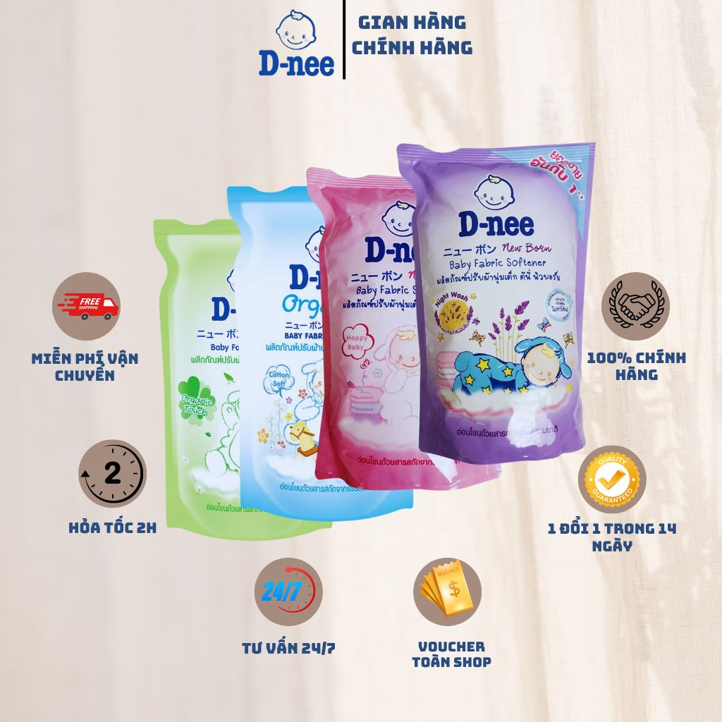 (ComBo 3 Túi) Nước xả vải Dnee Thái Lan, Nước xả Dnee Chính Hãng Túi ...