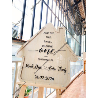 Tranh Rót Cát Rót gạo Wedding Hình Ngôi Nhà – Decor Bàn Gallery – Mẫu Độc Đáo