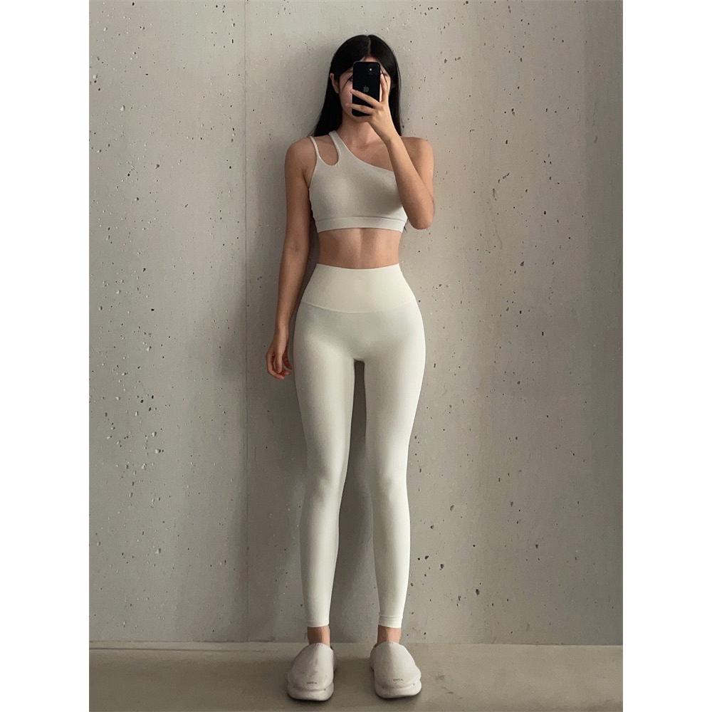 Áo thể thao/Bra Fit Her lệch vai cut-out lưng cá tính
