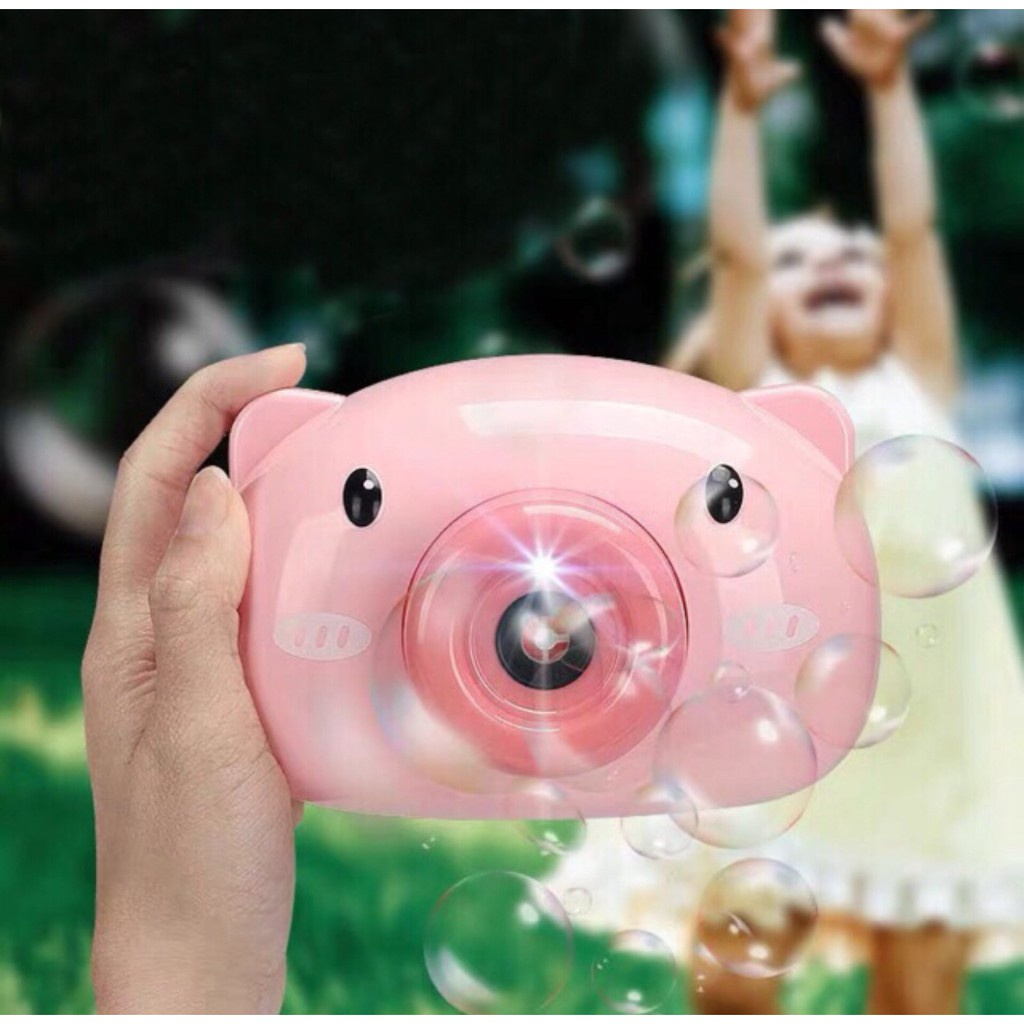 Máy Ảnh Thổi Bong Bóng Hình Thú Heo Hồng/ Unicorn/Phi Hành Gia, Đồ Chơi Thổi Bong Bóng Cho Bé PUKAPI