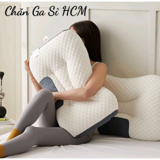 📢GIÁ HỦY DIỆT📢 Gối Spa Massage Thiết Kế Công Thái Học Nâng Đỡ Cổ Vai Gáy, Chống Ngáy, Gối Nằm Thấp