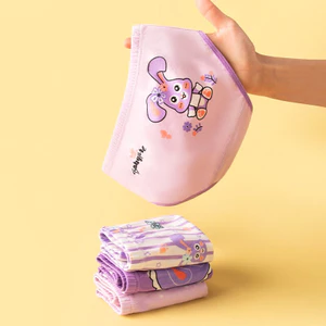 Quần lót trẻ em bé gái, quần chíp bé gái tam giác hình thỏ tím đáng yêu Maruka Fashion