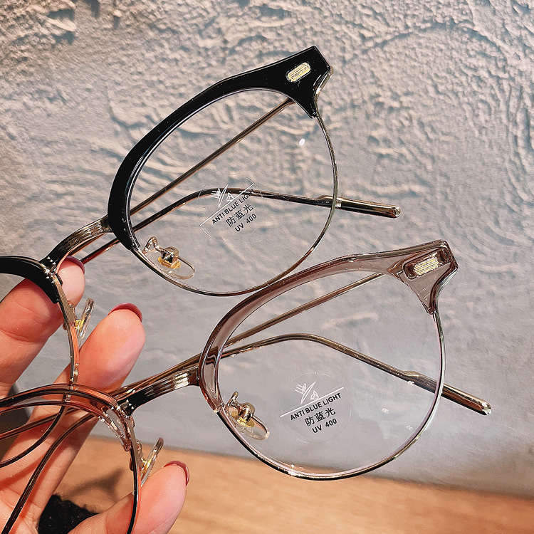 Gọng kính cận phong cách Hàn quốc thời trang nam nữ chống ánh sáng xanh và tia UV cao cấp đẹp HANASO 155