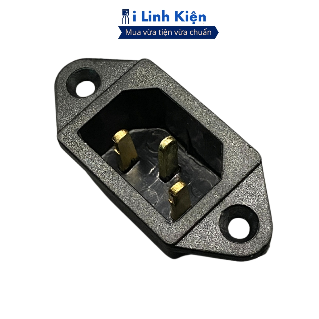 {Combo 10} Jack cắm 3 chân nồi cơm điện màu đen chân đồng chính hãng ilinhkien.