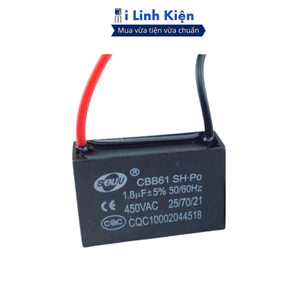 Tụ quạt 1.8uF dây CBB61 loại tốt ilinhkien