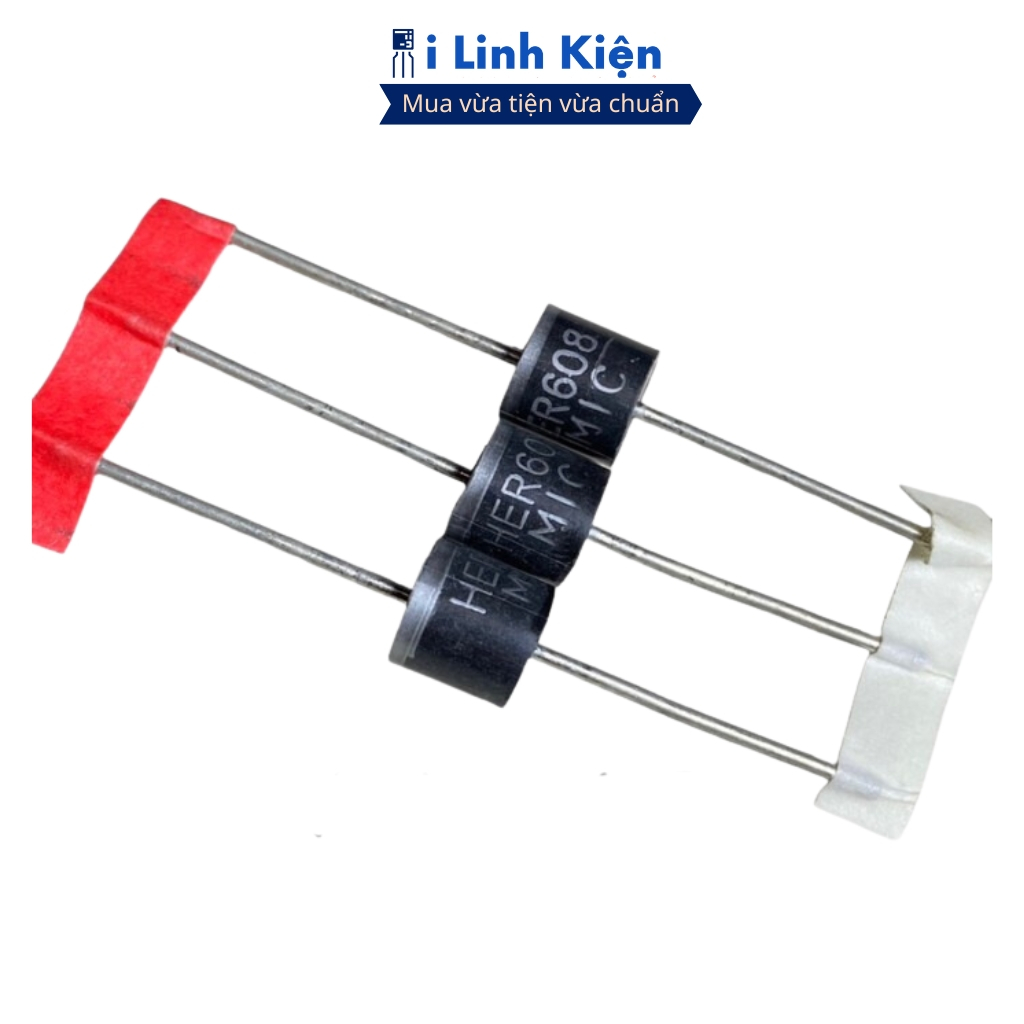 Diode xung HER608 6A 1000V DIP đóng dây chất lượng ilinhkien