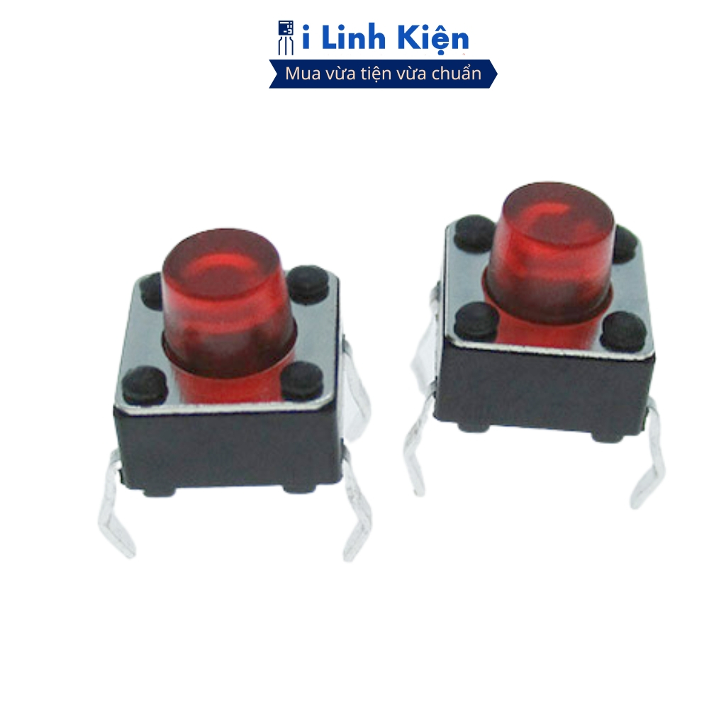 Nút nhấn bếp từ 4 chân 6x6x5 combo 100 con chính hãng ilinhkien