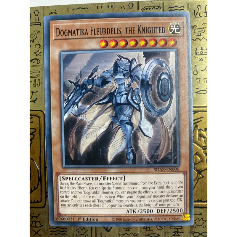 LiLy_Yugioh] Lá Bài Dogmatika Fleurdelis, The Knighted - SDAZ-EN006 - Common 1st Edition