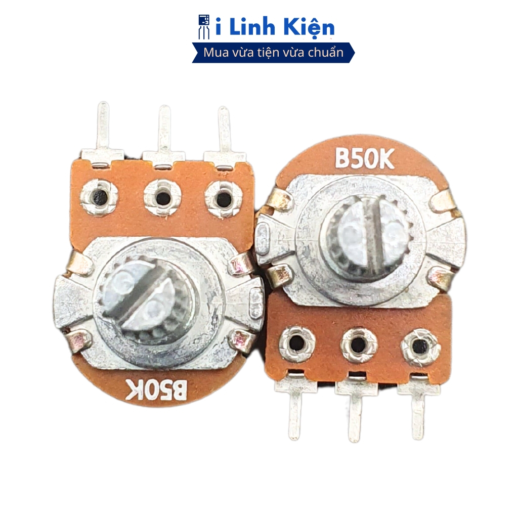 Chiết áp đơn 50K (combo 5) WH148-B50K 15mm ( Không kèm ốc) chính hãng đảm bảo chất lượng ilinhkien.