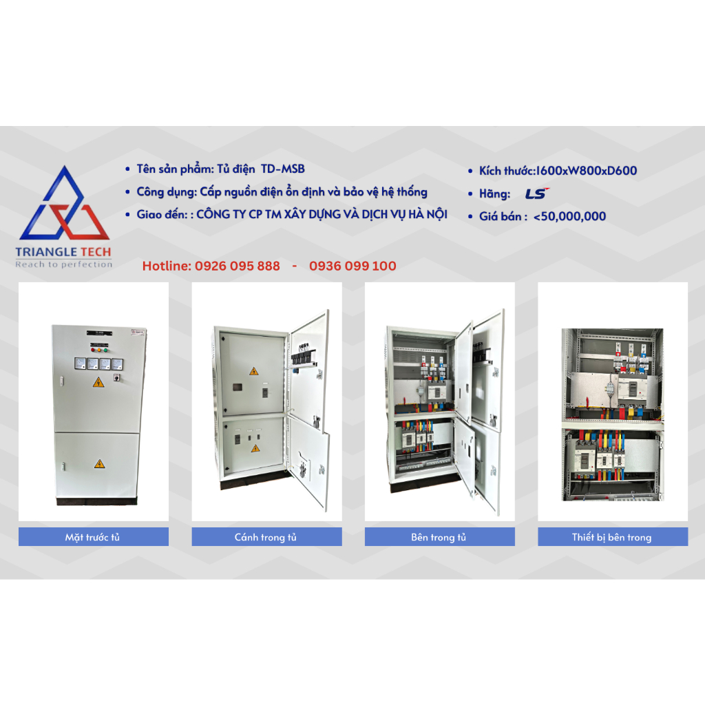 Tủ điện phân phối MSB_ Cấp nguồn điện ổn định và bảo vệ hệ thống ...