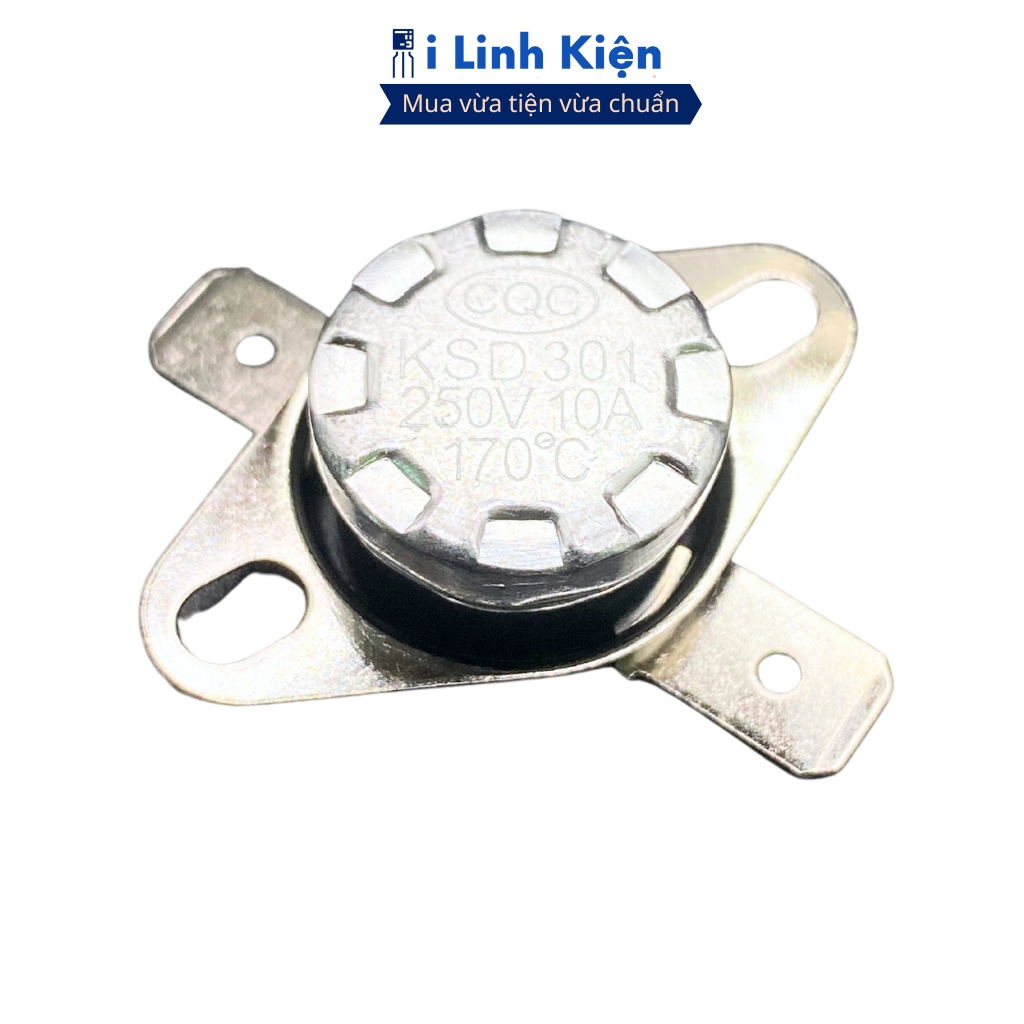 Relay nhiệt, rơ le KSD301 250V 10A thường đóng từ 115-180 độ chất lượng cao ilinhkien.