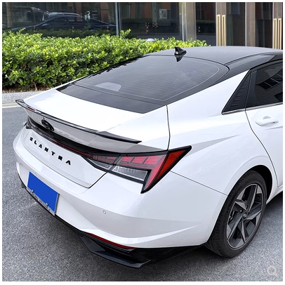 Đuôi gió liền cốp xe Huyndai Elantra 2022- 2023-2024 - Hàng nhựa ABS đẹp - BẢN MỘC CHƯA SƠN