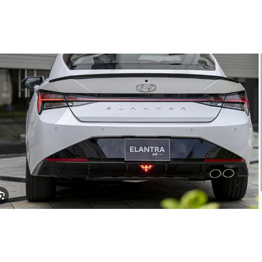 Đuôi gió liền cốp xe Huyndai Elantra 2022- 2023-2024 - Hàng nhựa ABS đẹp - BẢN MỘC CHƯA SƠN