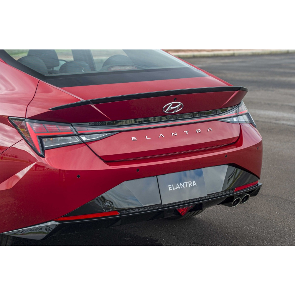 Đuôi gió liền cốp xe Huyndai Elantra 2022- 2023-2024 - Hàng nhựa ABS đẹp - BẢN MỘC CHƯA SƠN