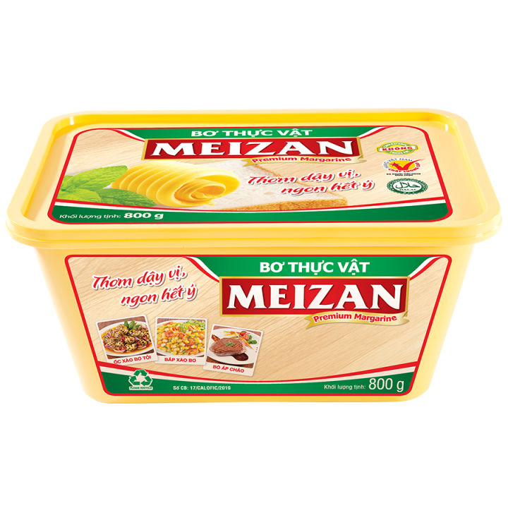 Bơ thực vật/Margarine Meizan 200g/800g thơm ngon dùng nấu ăn làm bánh - (PLTC)