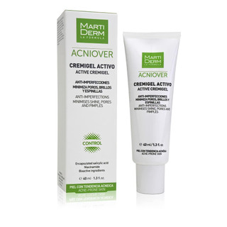 Kem Dưỡng Martiderm Giảm Mụn, Gel Dưỡng Ẩm, Giảm Nhờn, Se Lỗ Chân Lông MartiDerm Acniover Active Cremigel 40ML