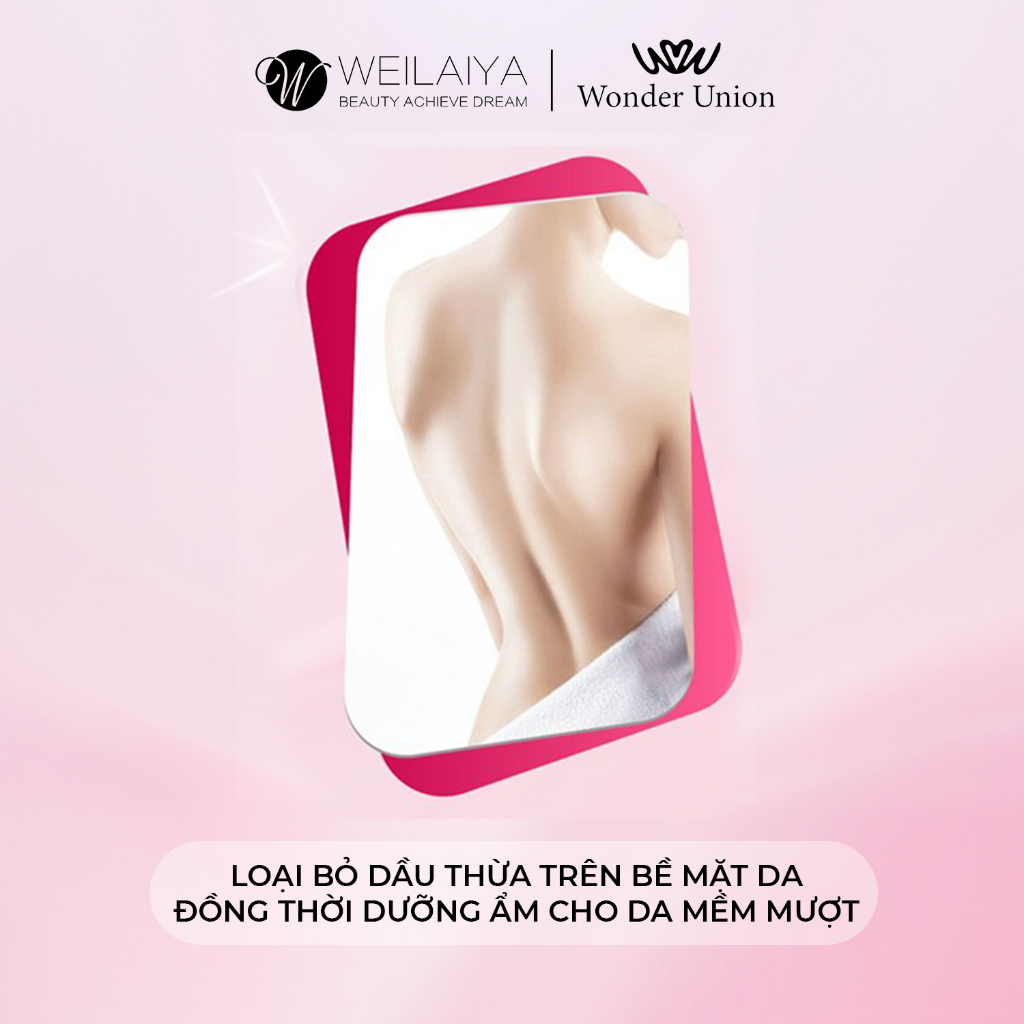 Sữa tắm trắng da, làm sạch da toàn thân Niacinamide Weilaiya thơm lâu phù hợp cho mọi loại da 450ml