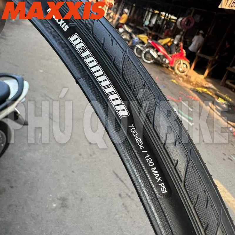 Vỏ Xe Đạp 700x23-25-28c Maxxis DETONATOR CÓ TALON CỨNG