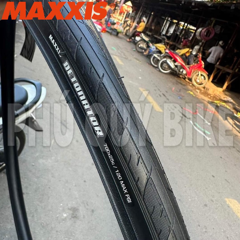 Vỏ Xe Đạp 700x23-25-28c Maxxis DETONATOR CÓ TALON CỨNG